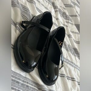 Black Patent Leather Mary Jane Shoes